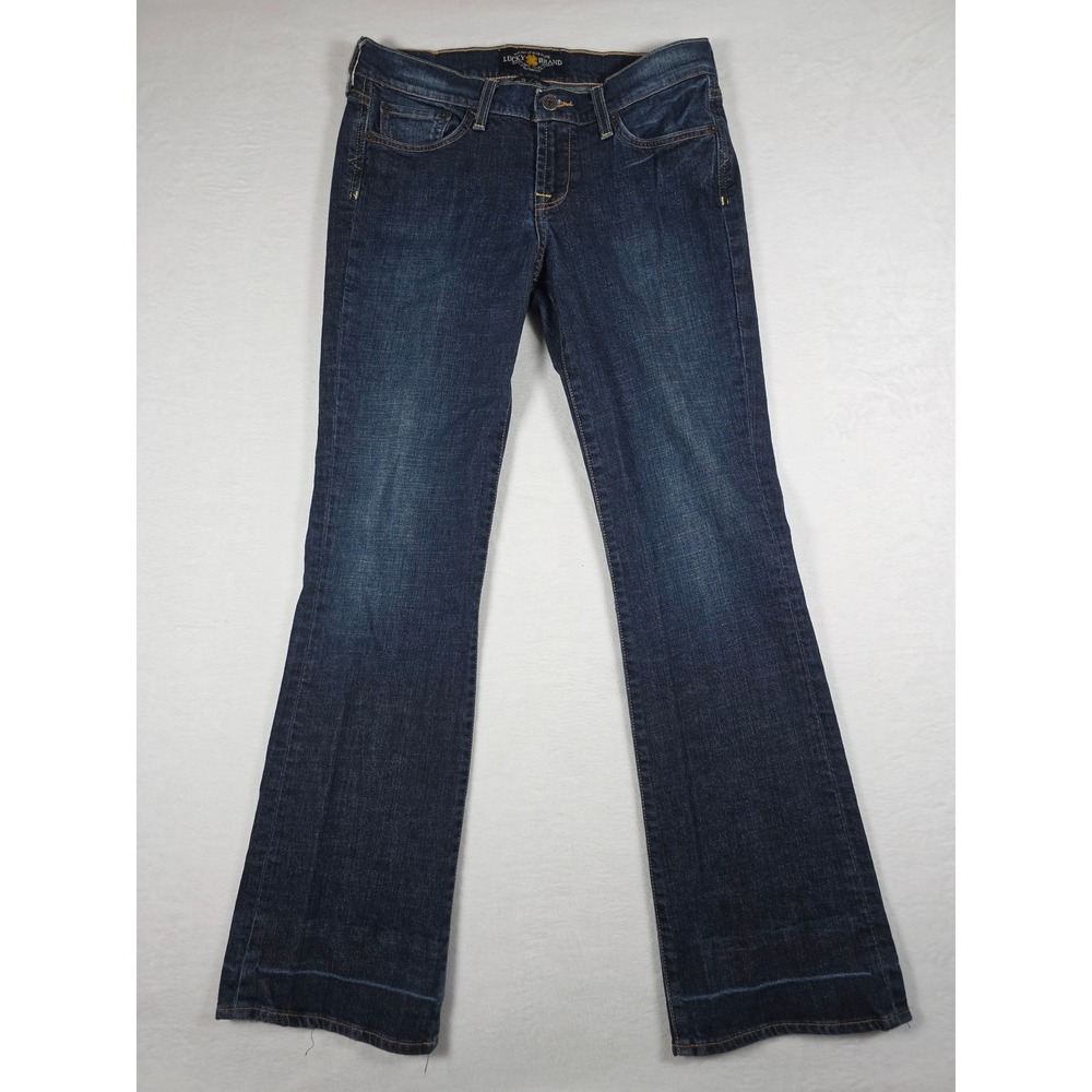 Lucky Brand Sweet N Low Bootcut Jeans Hypnotic Dark Wash 8/29 Y2K Boho Flare